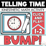 BUMP Kinesthetic Math Activity - Telling Time - Analog Clo