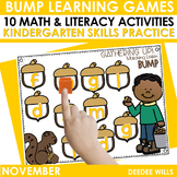 BUMP Games Monthly Math and Literacy Kindergarten |  November