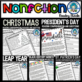 BUNDIE Holidays Nonfiction Reading Comprehension and Questions