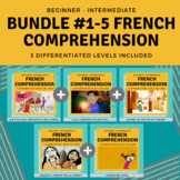 BUNDLE: #1-5 Short Film French Comprehension Exercises