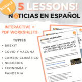 BUNDLE 1: Noticias en español - B1 / B2 / C1 / C2 (DELE) (