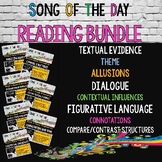 BUNDLE #1: Reading Standards, Song Analysis, Literary Term