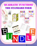 BUNDLE (10 products) - Standard Form of Quadratic Function