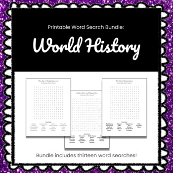 world history word search wordint