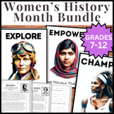 BUNDLE- 16 Women's History Month Posters Bulletin Board & 
