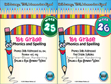 BUNDLE: 1st Grade Phonics and Spelling Zaner-Bloser (Weeks