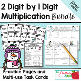 BUNDLE: 2 Digit by 1 Digit Multiplication Practice Pages a