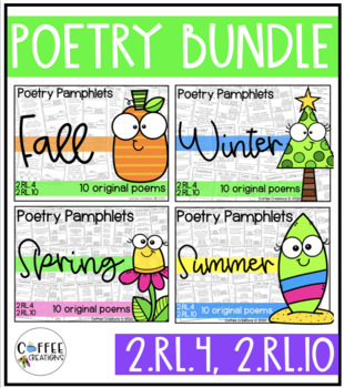 BUNDLE - 2.RL.10, 2.RL.4 - Poetry Pamphlets by Coffee Creations | TpT