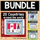 BUNDLE - 20 Countries around the world with Boom Cards™