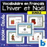 BUNDLE - 28 Winter and Christmas vocabulary words in Frenc