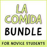 BUNDLE - 3 Activities for La Comida and Freebie - Novice S