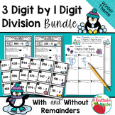 BUNDLE: 3 Digit by 1 Digit Division Practice Pages and Tas