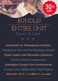BUNDLE! 30% off the entire unit of Shakespeare's ROMEO & JULIET