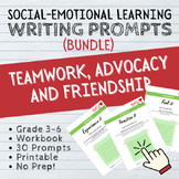 SEL BUNDLE - 32 Writing/Discussion Prompts - Friendship, T