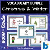 BUNDLE - 34 Christmas and Winter vocabulary words with Boo