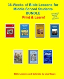BUNDLE - 36-Wks of Bible Lessons for Middle School Student