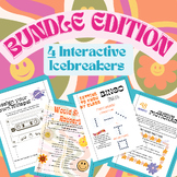 BUNDLE/ 4 Interactive Icebreakers / Classroom Activity/ Mi