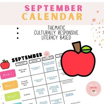 Preview of BUNDLE: September Activities and Lesson Planning Guide Monthly Calendar