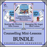 BUNDLE | 50 x COUNSELING CURRICULUM LESSONS | EMOTIONS ANG