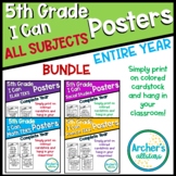 BUNDLE 5th Grade TEKS I Can Statements All Subjects for th