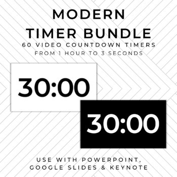 Preview of BUNDLE - 60 MODERN Video Countdown Timers - PowerPoint, Google Slides, Keynote