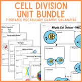 BUNDLE | 7 Cell Division Unit Vocabulary Graphic Organizer
