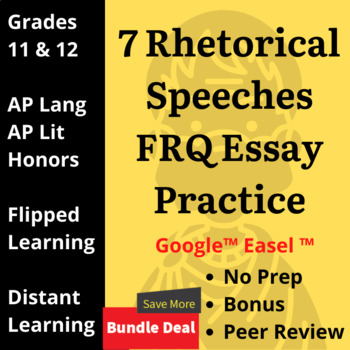 Preview of BUNDLE 7 Rhetoric Speeches Google™ Digital Collaborative Essays Practice