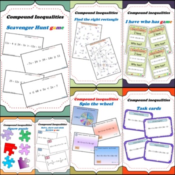 Preview of Compound inequalities BUNDLE