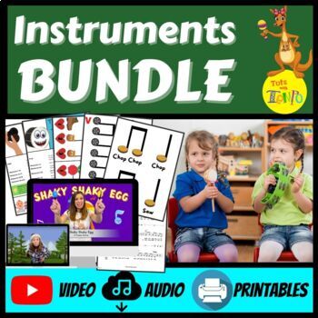 Preview of BUNDLE: 9 Rhythm Instrument Activities for Preschool and Early Elementary