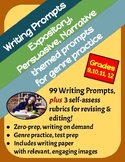 BUNDLE! 99 Writing Prompts: Expository, Persuasive & Narra