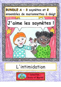 Preview of BUNDLE A - J'aime les saynètes - L'intimidation - 3 Plays & 2 Sets of Puppets