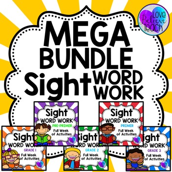 Preview of Sight Word Work MEGA BUNDLE