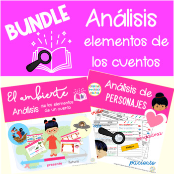 Preview of BUNDLE ANALISIS ELEMENTOS CUENTO ANALYSIS STORY ELEMENTS SPANISH