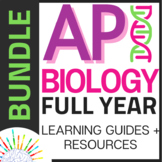 BUNDLE AP Biology Full Year Curriculum Review/Learning Gui