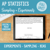 BUNDLE AP Statistics UNIT 2 Gathering Data Surveys + Exper