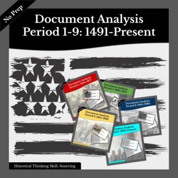 Preview of BUNDLE | APUSH Document Analysis | Full Year: Periods 1-9 | REVIEW | Bellringers