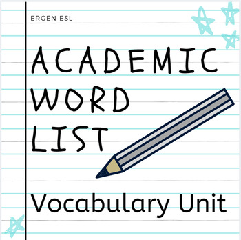 Preview of BUNDLE - Academic Word List Tier 2 Vocabulary Unit - Posters, Worksheets, More