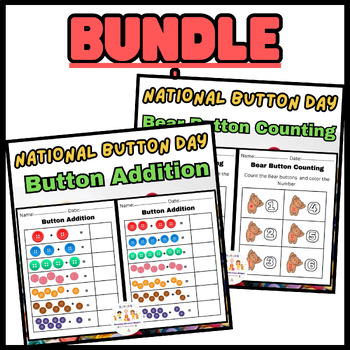 Preview of BUNDLE Activities Worksheets National Button Day