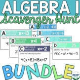 BUNDLE of Algebra 1 Digital and Printable Scavenger Hunts