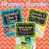 BUNDLE - Alphabet, Blends, Digraphs, & Vowel Sounds