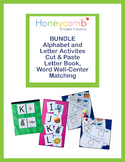 BUNDLE Alphabet and Letter Activities - Cut & Paste Book, 