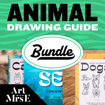Preview of BUNDLE // Animal Drawing Guides 