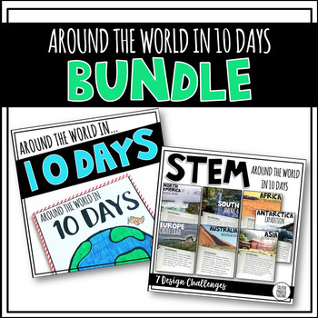Preview of BUNDLE Around the World in 10 Days {STEM & Target Book}