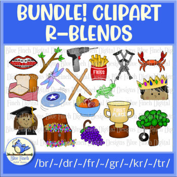 Preview of BUNDLE! Articulation Clipart for R Blends