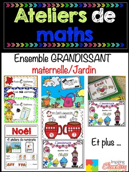 Preview of BUNDLE Ateliers de maths - ENSEMBLE économique grandissant MATERNELLE/JARDIN