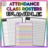 BUNDLE!! Attendance Class Rosters - Colorful and Black and White