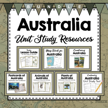 BUNDLE: Australia Unit Study Resources by Simply Schoolgirl | TpT
