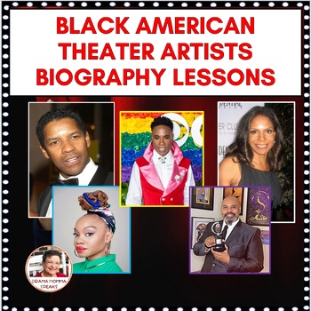 Preview of Bundle Famous Theater Artist Biographies Close Reading Black Americans
