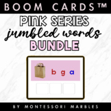 BUNDLE BOOM CARDS™ - Jumbled Words Short A, E, I, O, U  Mo