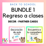 BUNDLE Back to school in Spanish | Classroom Decor | Partn